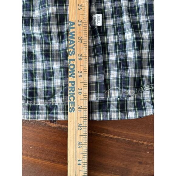 Ralph Lauren Classic Fit, Button Up LRG Blue w/Green Plaid Navy Pony Long Sleeve - Picture 7 of 11